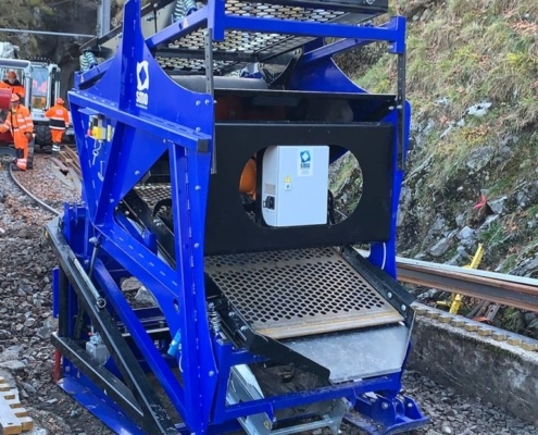 SMO custom made machinery FleXiever Screening machine railways