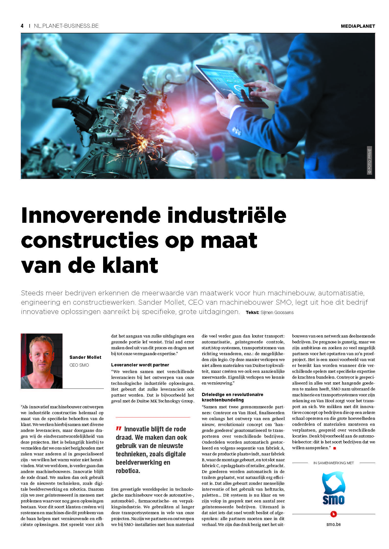 Trendsmagazine Supply Chain machinebouwer SMO