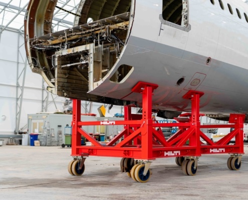Airplane Cradles op maat gemaakt SMO machinebouw