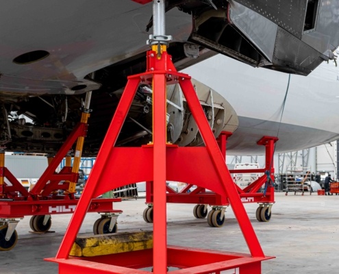 Airplane Cradles op maat gemaakt SMO machinebouw