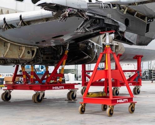 Airplane Cradles op maat gemaakt SMO machinebouw